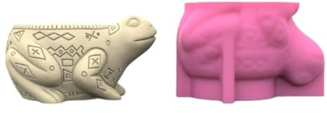 Uqezagpa Moules en silicone pour pot de fleurs en forme de grenouille - Texture unique en silicone pour la fabrication artisanale