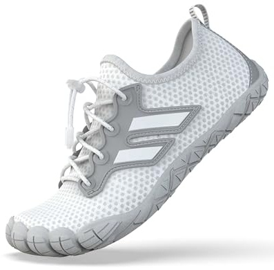 G2RISE Water Shoes, Beach Shoes, Quick Dry & Breathable Barefoot Shoes Womens Mens for Beach, Pool, Sports, Surf & Swim (White, 10)