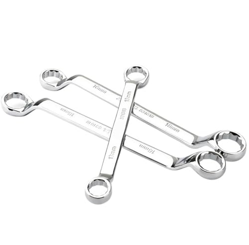Chiave inglese a doppia estremità multifunzionale Chiave a bussola a doppia testa Chiave ad anello offset temprata e trattata termicamente per il serraggio di dadi esagonali o quadrati(19-22mm)