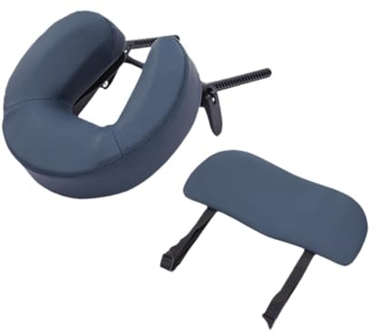 MERIGLARE Massage Table Face Cradle and Cushion,Hanging Arm Rest Multipurpose Massage Equipment Adjustable Headrest for SPA Bed Salon, Navy Blue