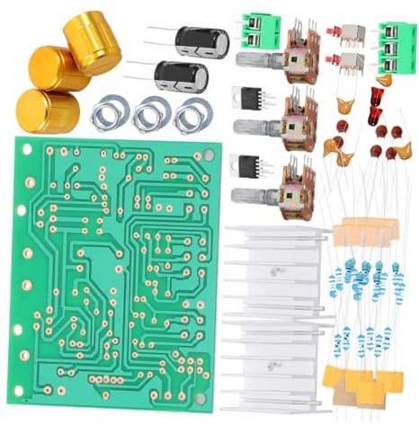 Zerodeko Kit Scheda Amplificatore Stereo Fai da Te Doppio Canale, Modulo Amplificatore Audio Manopola Dorata, Facile Montaggio per Sistemi Home Theater e Altoparlanti DIY