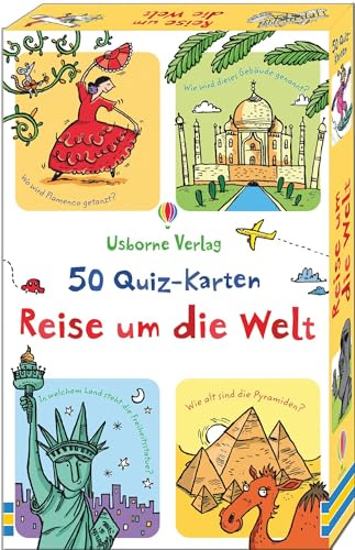 50 Quiz-Karten: Reise um die Welt