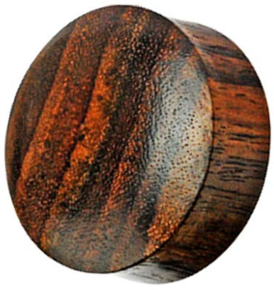 Piersando Ohr Plug Piercing Ear Flesh Tunnel Ohrpiercing Schmuck Ohrplug aus Organic Holz Braun Big Gauge 32,5mm