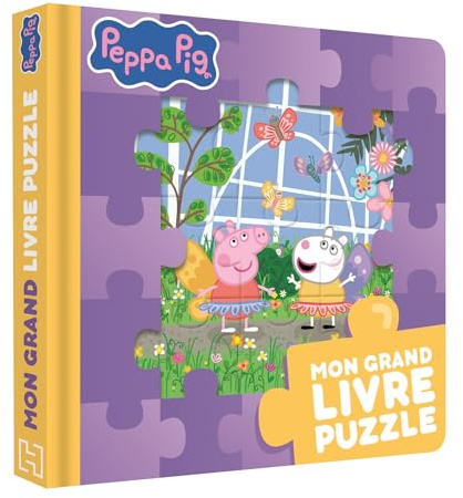 Mon grand livre puzzle Peppa Pig: Livre cartonné avec 5 puzzles