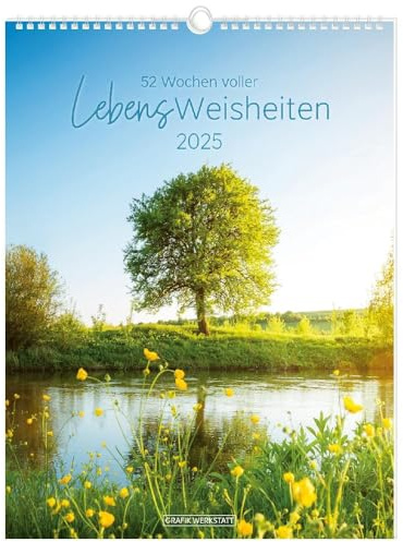 Wochenkalender 2025 LebensWeisheiten: Wochenkalender groß