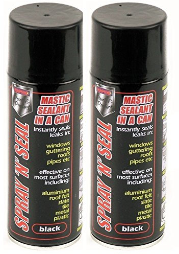 Spray N Seal Mastic Black Spray Paint Sealant Roof Window Pipes Guttering 400ml Wilsons Direct (2)