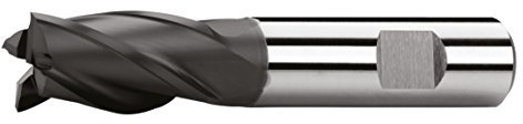 HSS-Co PM PROFI Schaftfräser DIN 844, Typ N, AlTin-beschichtet(5,0 mm)
