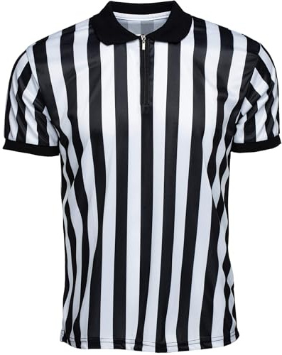 Murray Sporting Goods Men’s Referee Shirt Collared | Official Mens Ref Shirt Jersey Short Sleeve - Football Halloween Costume (Large)