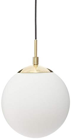 Atmosphera - Sospensione a sfera Dris in metallo dorato D20 cm