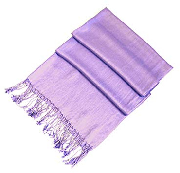 Handcrafted Pashmina Wrap Shawl Stole For Women (Lilac)