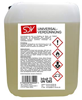 SDV Chemie Universalverdünnung 3x 5 Liter 15L Nitroverdünnung Waschverdünnung Lackverdünner