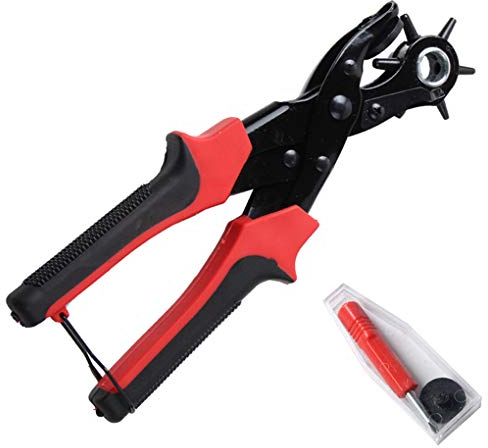 RONGJJ Schleifstab Drehzange, Lederstempel, Hochleistungs-locher Für Leder Und Gürtel, Gürtellocher Platten, 1+2+3