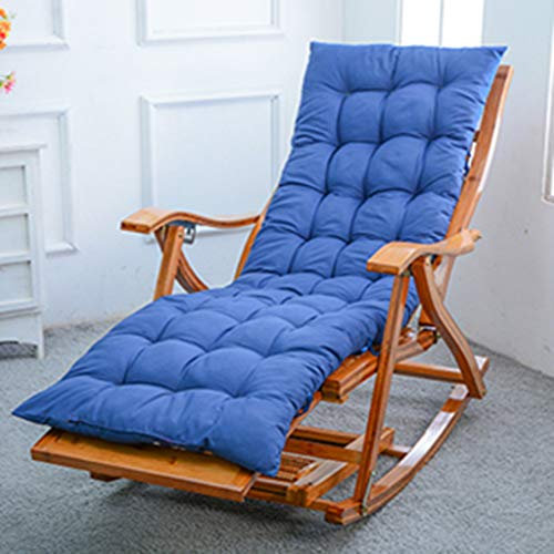 LKJHG Cuscino per Poltrona Lounge, Cuscino reclinabile Spesso, Cuscino Universale per Sedia a Dondolo, Cuscino in Cotone Cuscino per Sedia a Dondolo in bambù, Sedie Non Incluse, 100% Cotone Perlato
