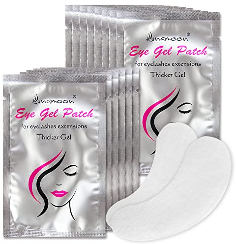 Lunamoon Augenpads für Wimpernverlängerung Wimpern Pads Eyelash Pad 100Paar | Wimpernverlängerung Pad,Wimpern Augenpads,Wimpern Patches,Eye Patch for Eyelash Extension,Wimpern Extensions Zubehör