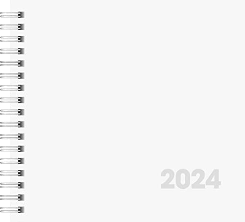 BRUNNEN Wochenkalender Modell 762 2024 2 Seiten = 1 Woche Blattgröße 16,2 x 15 cm weiß