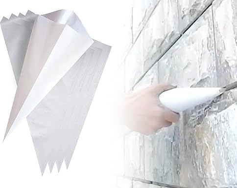 KAPSING 5 pezzi Stucco antistrappo Sacchetto per malta Siringa per malta a cemento rapido per riempire le fughe delle piastrelle