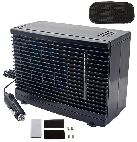 12V Auto Car Air Conditioner, Portable Air Cooler Fan, Water Ice Air Conditioner With A Cold Water Tank for Home Bedroom Office Car