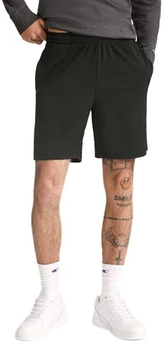 Champion Sport, Moisture Wicking, Athletic Men, Gym Shorts (Reg. or Big & Tall), Black Reflective C, Large