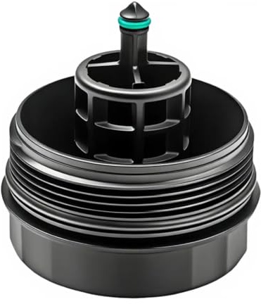 ​​LINGYAO 11427525334 Oil Filter Cap Housing Cover for BMW 328i 325i 330i 335i 528i 535i X1 X3 X5 X6 - Engine Oil Filter Housing Replacement Cap, OEM Fit, Durable Plastic
