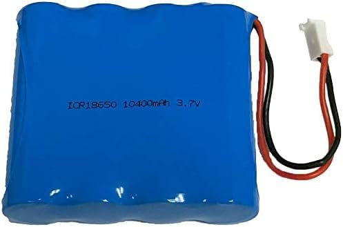 Batería De Repuesto De Iones De Litio 18650 370Wh De 3.7 V. 10000 MAh. 4 Celdas. con Conectores MTA-100 De 2 Pines