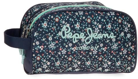 Pepe Jeans Alenka Nececer Adaptable Azul 26x16x12 cms Poliéster by Joumma Bags by Joumma Bags