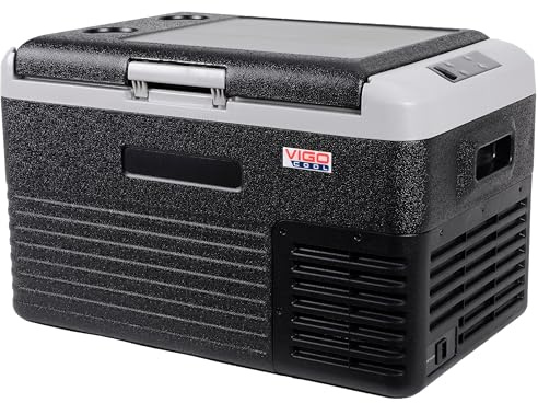 VigoCool Kompressor Kühlbox 40L - Ideal für Camping & Auto, Vielseitig 12V/24V/230V, Temperaturbereich -20°C bis +20°C, Kühlbox Elektrisch, Kühlbox Kompressor, Camping Kühlschrank