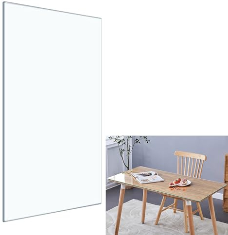 Glasplatte Eckig Glasscheibe Tischplatte Glas Kaminplatte Kaminglas DIY Tisch, Tisch Glasplatte Ersatzteil, Glastisch Tischplatte Aus GehäRtetem, Platte Glastisch, Glasscheibe ( Size : 100x60cm )