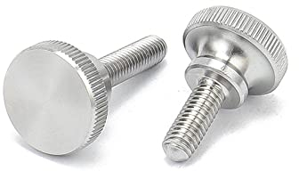 Rändelschrauben, Rändelschraube mit Gewinde, 5 Stück, M2, M2,5, M3, M4, Rändelschraube aus Edelstahl 304, hoher Stufenkopf, Rändelschraube, Handfestziehen for Vorhangfassaden-Verriegelungsschrauben (F