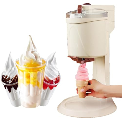 Soft Ice Cream Machine,Home DIY Kitchen Automatic Mini Fruit Soft Serve Ice Cream Maker, Ice Cream Maker, Quick DIY Kitchen Soft Serve Ice Cream Maker - Enjoy Homemade Delicacies!