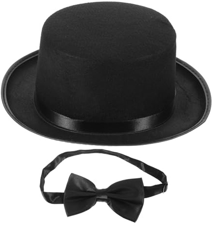 PRETYZOOM Kit De Disfraz De Detective Para Cosplay Sombrero Pajarita Accesorios De Rol Fiesta