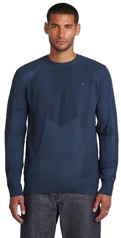 G-STAR 8719965012981 Sudadera para Hombre, India Ink/Salute D26777-c259-h737, XL