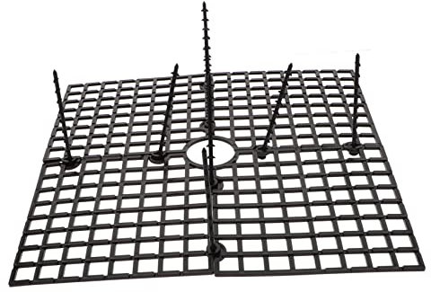 IMIKEYA 3pcs Black Pot Soil Covers and Pot Grid Covers Plant Mesh Protector for Indoor Garden Cuttable Design Cat and Child Anti-tip Flower Soil Guard