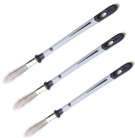 Agwuoetr Pincel, 0,45 Pulgadas, 0,6 Pulgadas, 0,75 Pulgadas, Herramienta para Recortar Pinceles, BolíGrafos para Pintar Bordes Limpios, Pincel para Recortar con Manejar