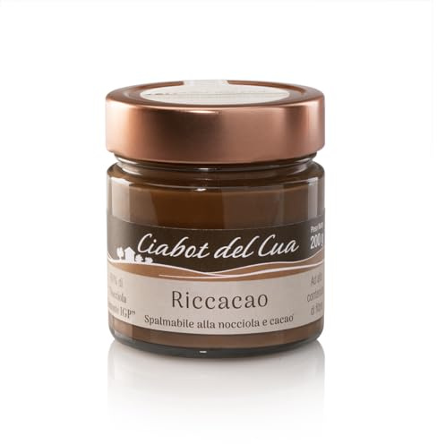 Ciabot del Cua, crema spalmabile alla nocciola fondente, 62% di Nocciole IGP delle Langhe, cacao e zucchero grezzo, senza lattosio, pack da 3 x 200 g