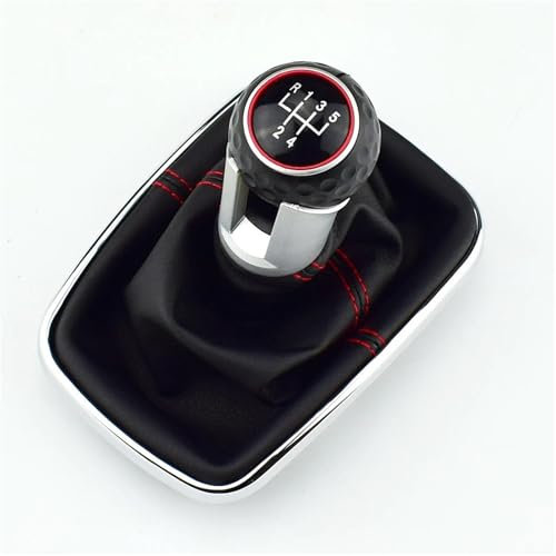 Pomo Palanca De Cambios para VW para Golf 4 IV MK4 para GTI R32 para Bora para Jetta 1999 2000 2001 2002 2003 2004 5/6 Velocidades Pomo De Palanca De Cambios De 12 MM Pomo Coche(GTI 5 Speed)