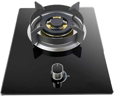 Cuisinière À Gaz, Table De Cuisson Portable, Poêle À Haute Température De 5,2 KW, Support De Casserole En Fonte Et Verre Trempé, Avec Protection Anti-extinction(NG)