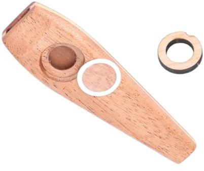 FRCOLOR Holz Kazoo Musikinstrument Für Gitarren Und Ukulelen-partner Leicht Und Robust Einfach Zu Spielen Geeignet Für Musikbegeisterte Khaki