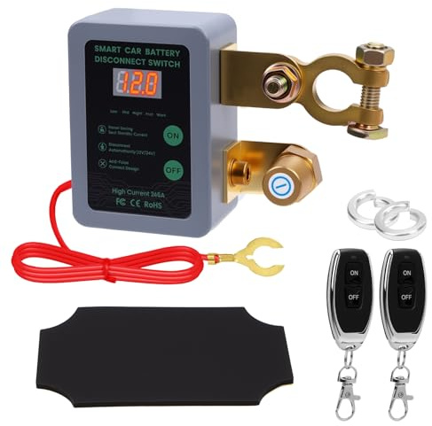 Batterie Trennschalter 12V 240A Kill Switch Intelligenter Fernbedienbarer Batterietrennschalter mit LED-Anzeige für Auto, Bootszubehör, Anhänger, LKW, RV, ATV, UTV, Motorräder
