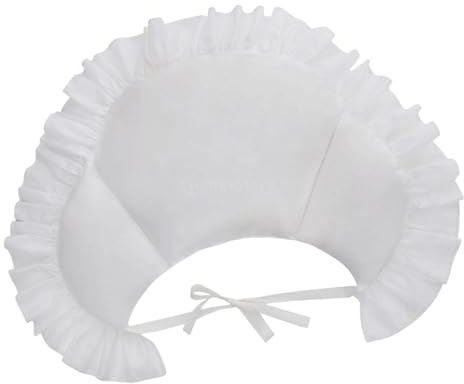 Chatonshen Jupon à Volants Rétro Blanc pour Femme, Coussin de Volant, Style B