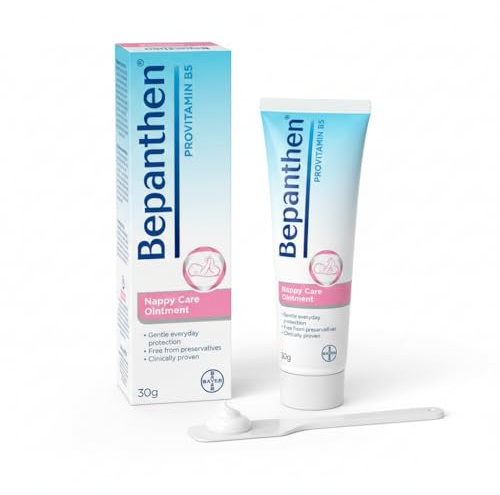 Bepanthen Nappy Rash Ointment 30g - Protective Barrier Cream for Newborn Baby Skin, Gentle Soothing Diaper Rash Treatment with Lanolin and Pro-Vitamin B5, Clinically Proven Skin Care for Infants