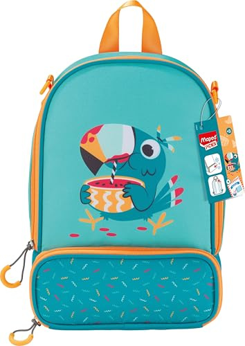 Maped Picnik - Sac Isotherme Toucan Vert Fluo - Double Compartiment