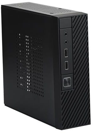 CLSSLVVBN M06 Mini Chassis Computer Industrial Control Chassis With High Durability And Efficient Heat Management To System Stability Computer Case Box Desktop PC Enclosure Black