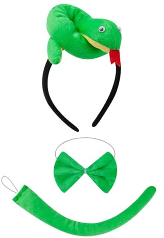 Ormpannband - Kostymtillbehör med flugsvans - Kostymtillbehör, för cosplay, födelsedag, familjesammankomst, kostymbal, skolevenemang, semester, karneval,