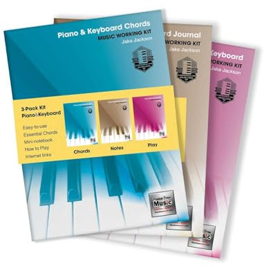 3-Book Music Working Kit for Piano & Keyboard