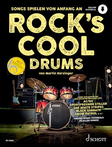 Rock's Cool DRUMS: Songs spielen von Anfang an. Schlagzeug.