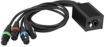 EUROLITE DNK-2 Adapter RJ45-DMX | Kabelsplitter RJ45/4 x XLR 3-polig, female