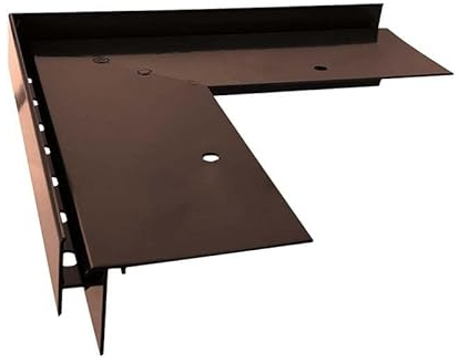 Renoplast® Aluminium Ecke 90° für Traufprofil W35+ Braun | Fertigstellung von Terrassen und Balkonen | Belüftete Böden Erhöht | Wasser ablaufsysteme Winkelprofil | Korrosionsschutz Balkonprofile
