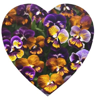 Pansy Perfection Print Soft Magnetic Refrigerator Sticker ï¼ŒStrong-Adhensive Funny Kitchen Refrigerator Stickers For Kitchen Decor, Whiteboard, Map, Cabinets (Various Shapes)