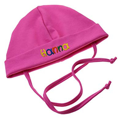 MEIN NAME Babymütze Mütze für Babys Babyhaube babymütze Neugeborene Babymütze Babyhaube Mütze Babys Neugeborene Erstlingsmütze Baumwolle, Größe:S, Farbe:pink