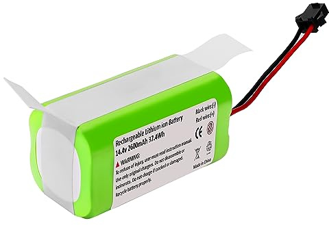 Powayup 14.4V 2600mAh Li-Ion Batería de Repuesto para Conga Excellence 990 950 1090 1790 1990 para Eufy RoboVac 11 11S 11SMAX 15T 30 30C 30 MAX 35C para Ecovacs S14 S15 para Deebot N79 N79S DN622